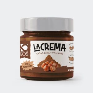 Crema Avellana, Cacao y Dátil 250g Naturitas Essentials, 55% avellana, Sin aceite de palma, Sin aditivos, Sin edulcorantes